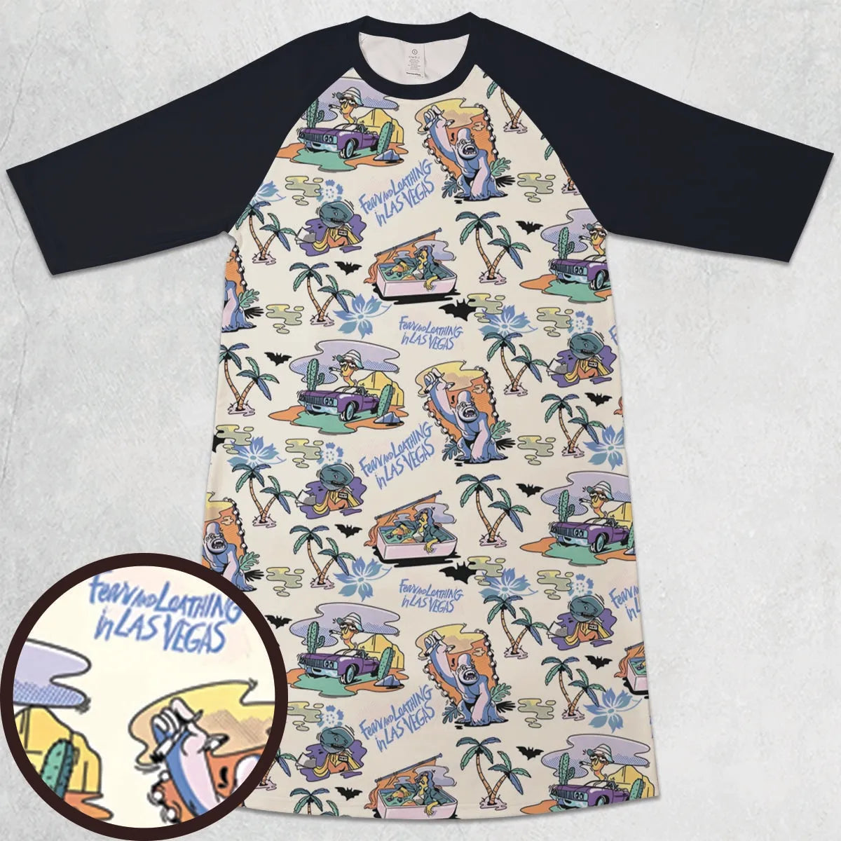 3/4 Sleeve Raglan Dress - FLB2SVR5