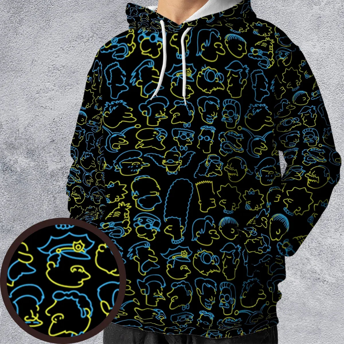 All-over Print Hoodie - 988EGMJX