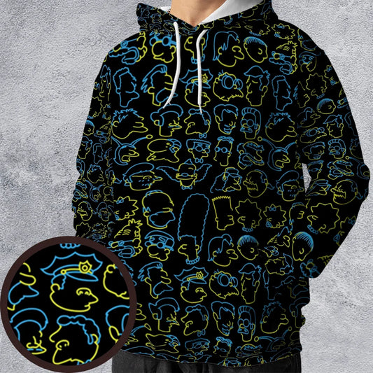 All-over Print Hoodie - 988EGMJX