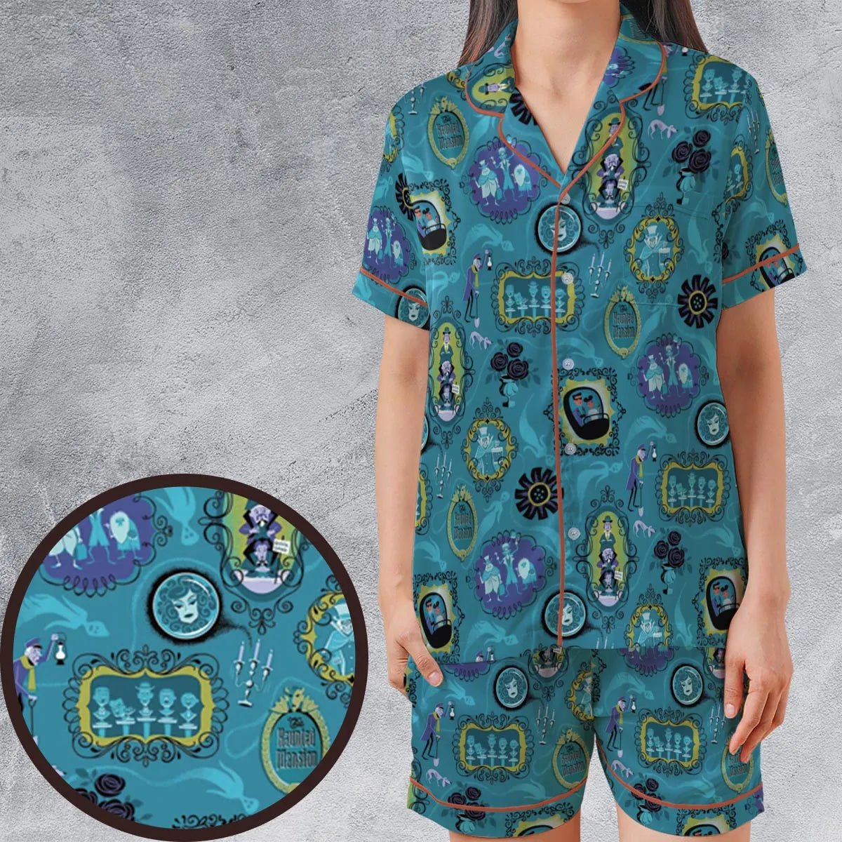 Satin Short-Sleeve Pajamas Set - R7A88M7L