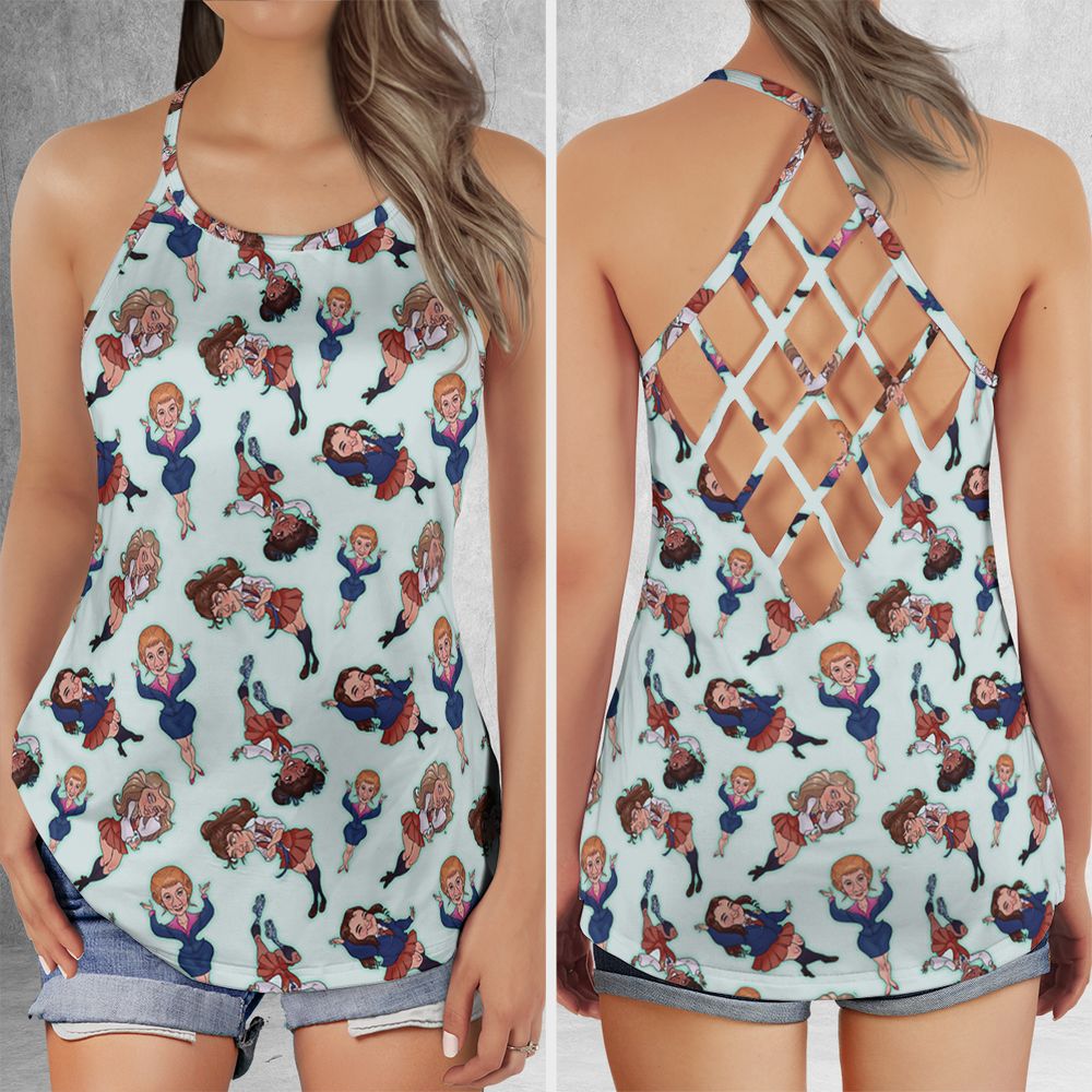 Criss Cross Tank Top - CL2FJYVP -  - 1