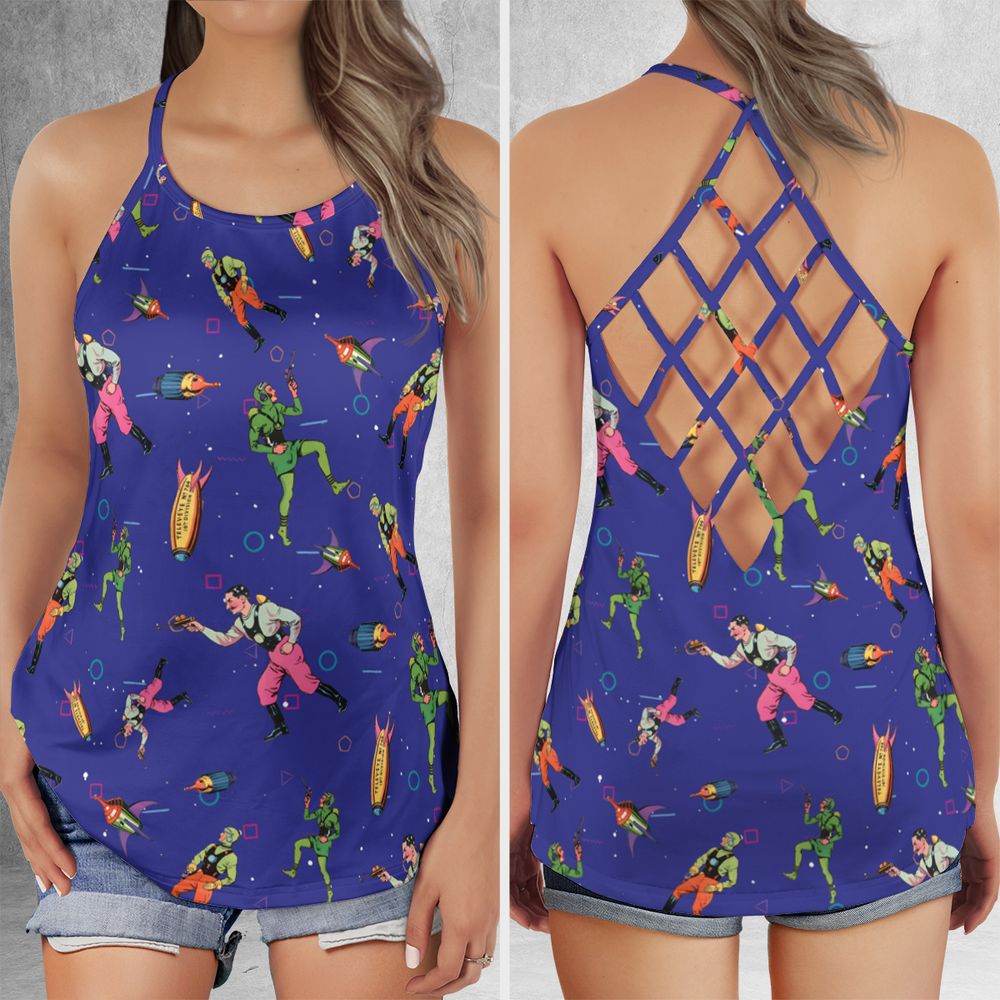 Criss Cross Tank Top - YEZ73P2S -  - 1