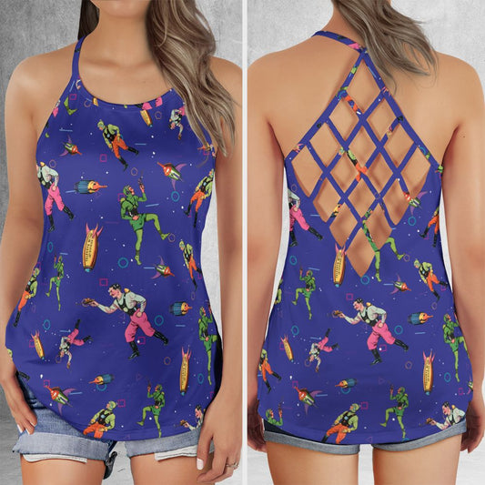 Criss Cross Tank Top - YEZ73P2S -  - 1