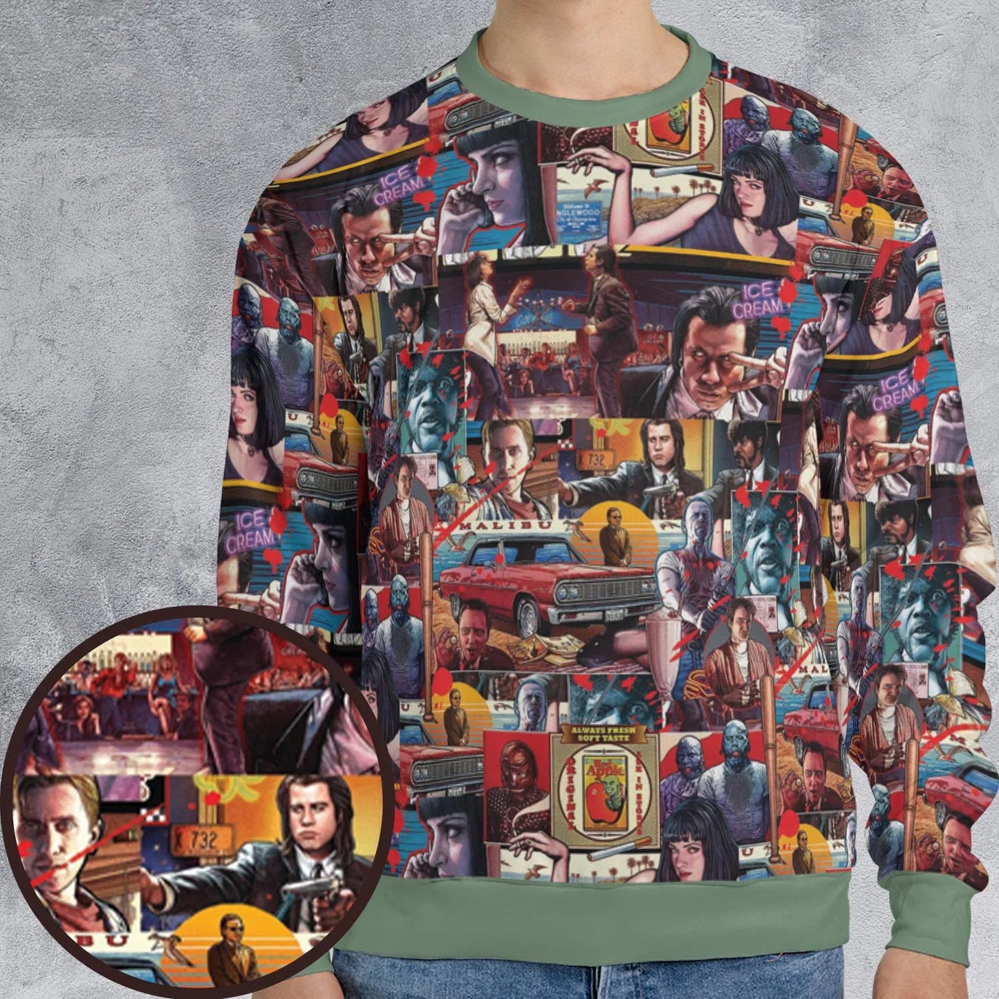 All-over Print Sweatshirt - B8S9VB7E