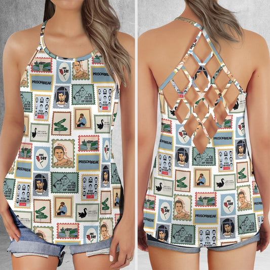 Criss Cross Tank Top - J4KAE2Y8 -  - 1