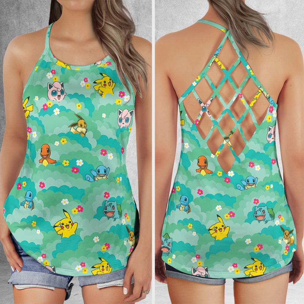 Criss Cross Tank Top - MUJ2G3WC -  - 1