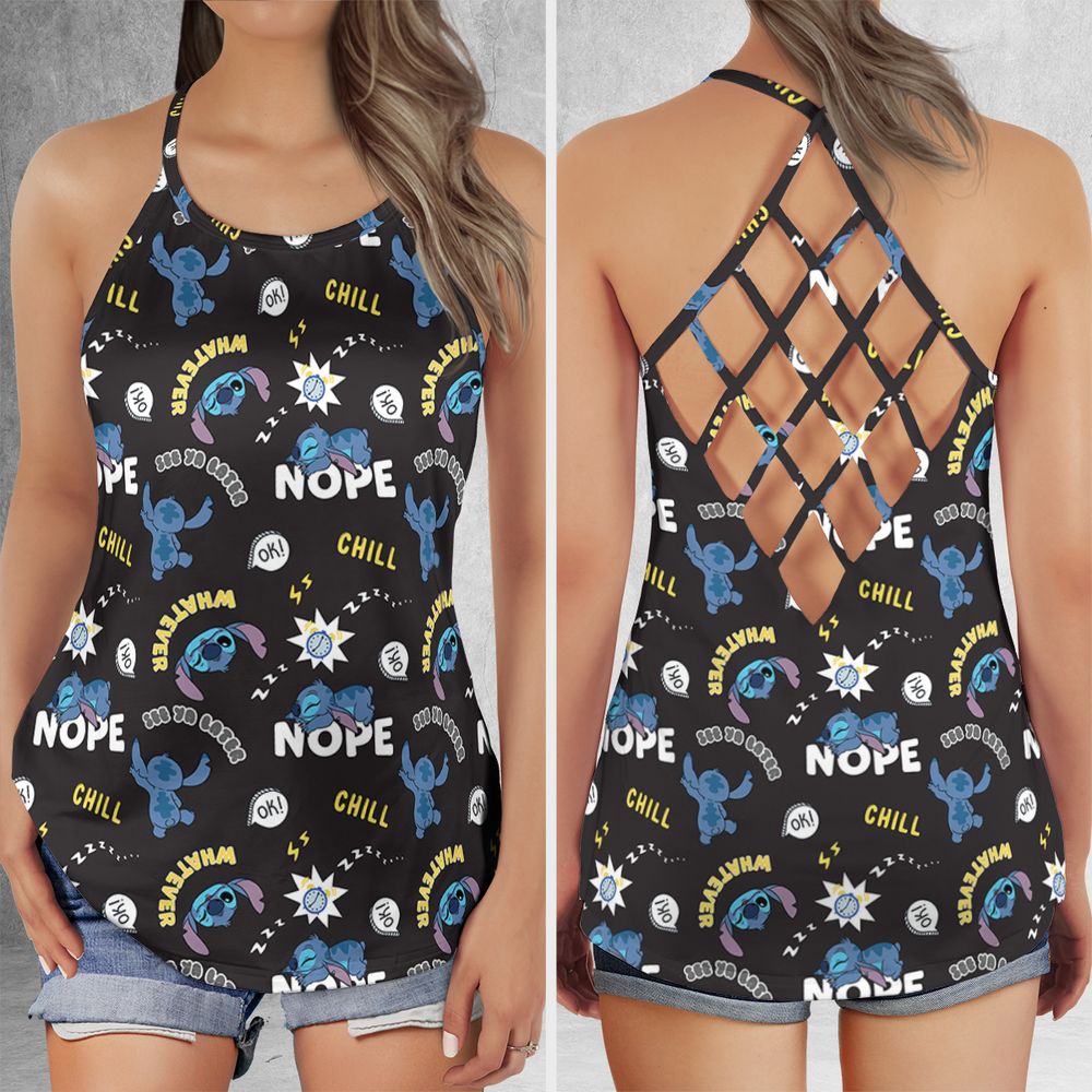 Criss Cross Tank Top - T5ADVBW2 -  - 1