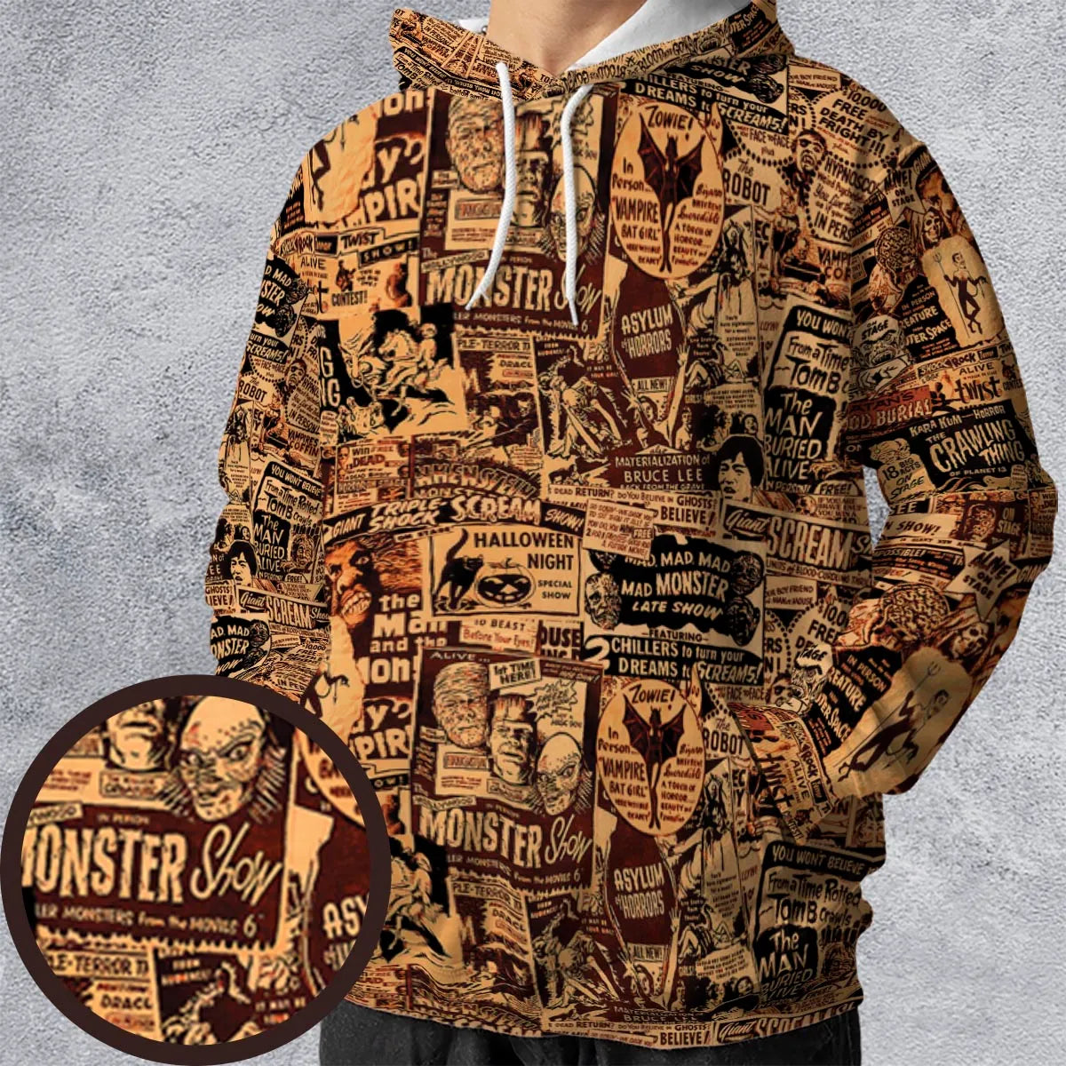 All-over Print Hoodie - 6A1A8DB1