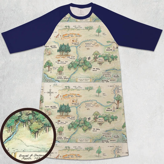 3/4 Sleeve Raglan Dress - CQ3DHDR3