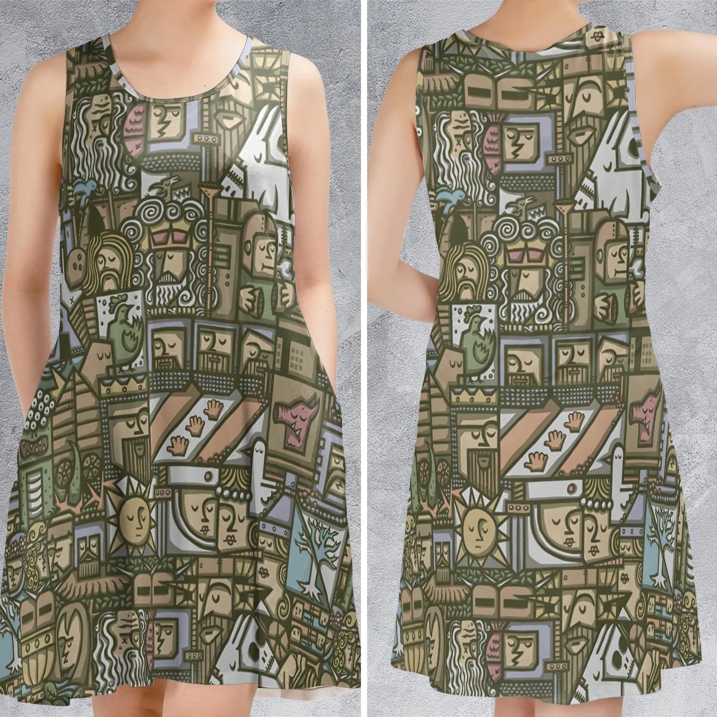 Sleeveless Dress - BWYPLPQX