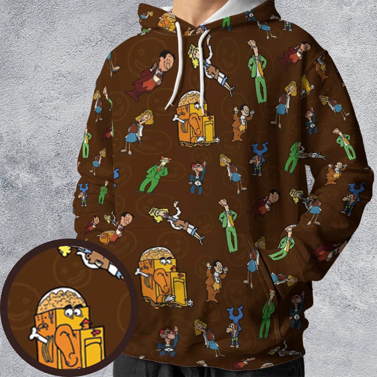 All-over Print Hoodie - X3LD62RR