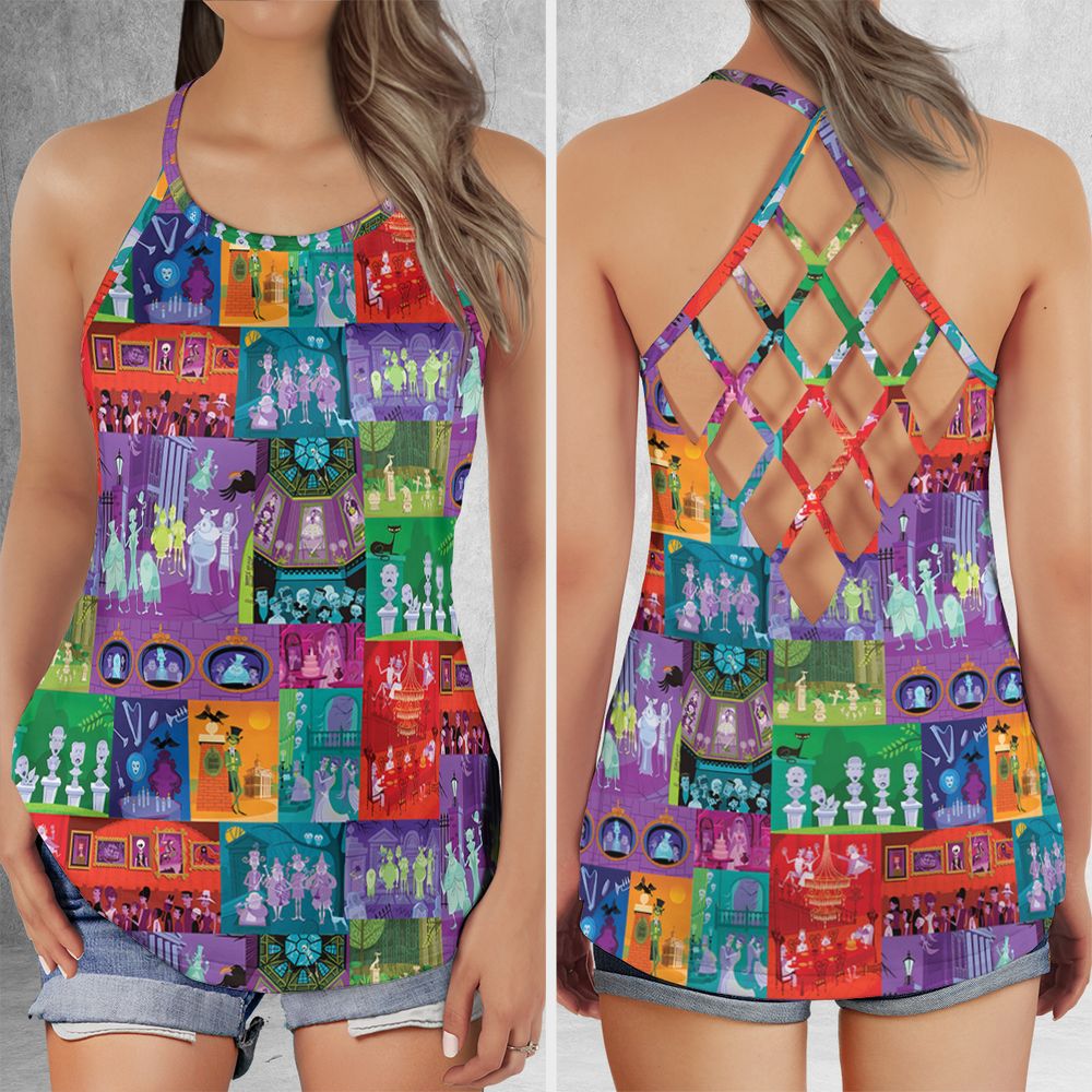 Criss Cross Tank Top - MA4P8PUR -  - 1