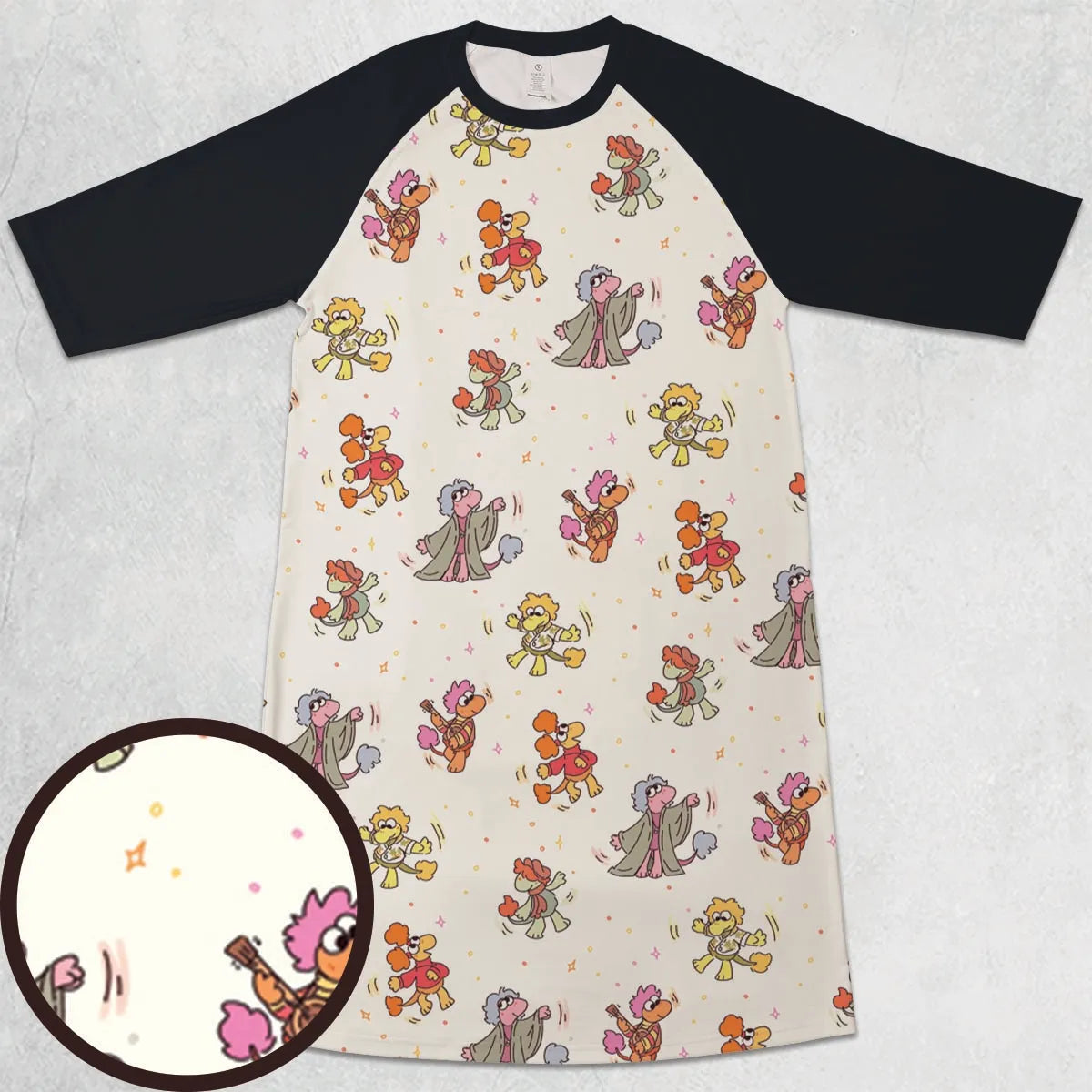 3/4 Sleeve Raglan Dress - SQ5W3AKU