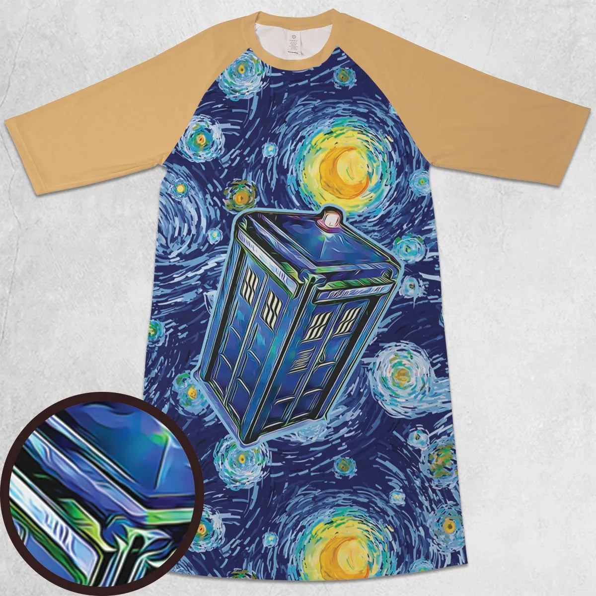 3/4 Sleeve Raglan Dress - EQX8Y7X8