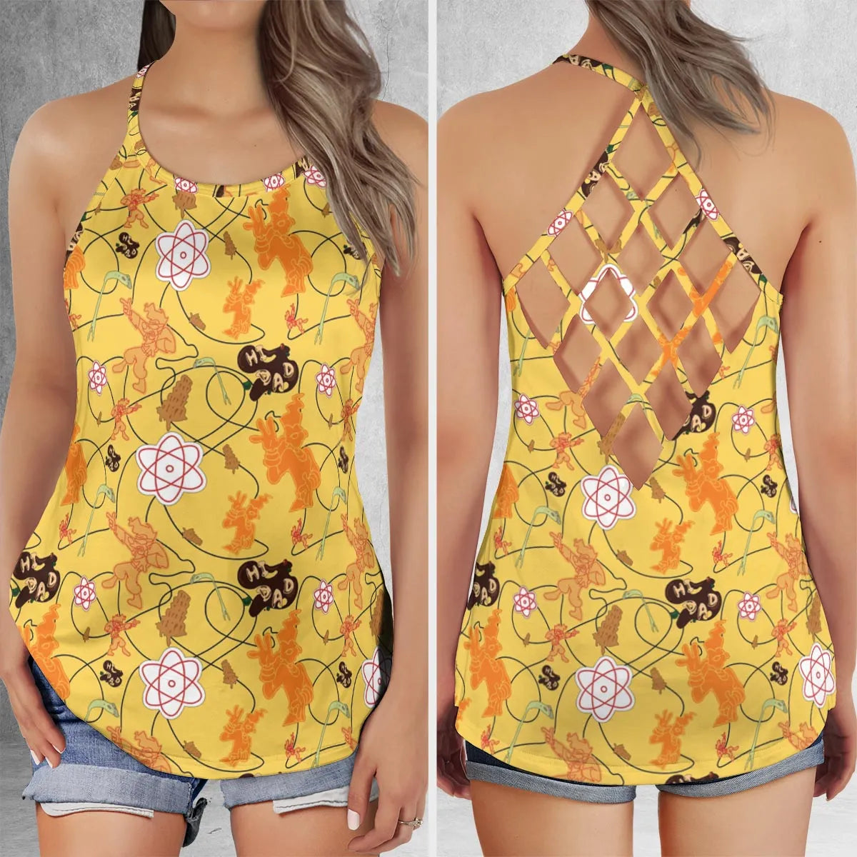 Criss Cross Tank Top - MTE7LZY1