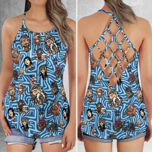 Criss Cross Tank Top - 3R37B722 -  - 1