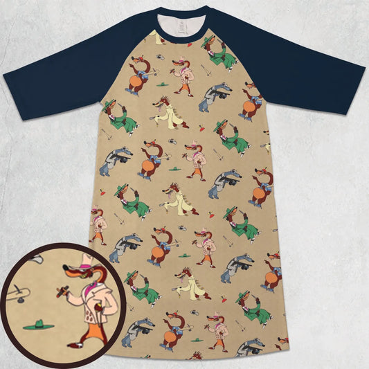 3/4 Sleeve Raglan Dress - 5GEHPM9G
