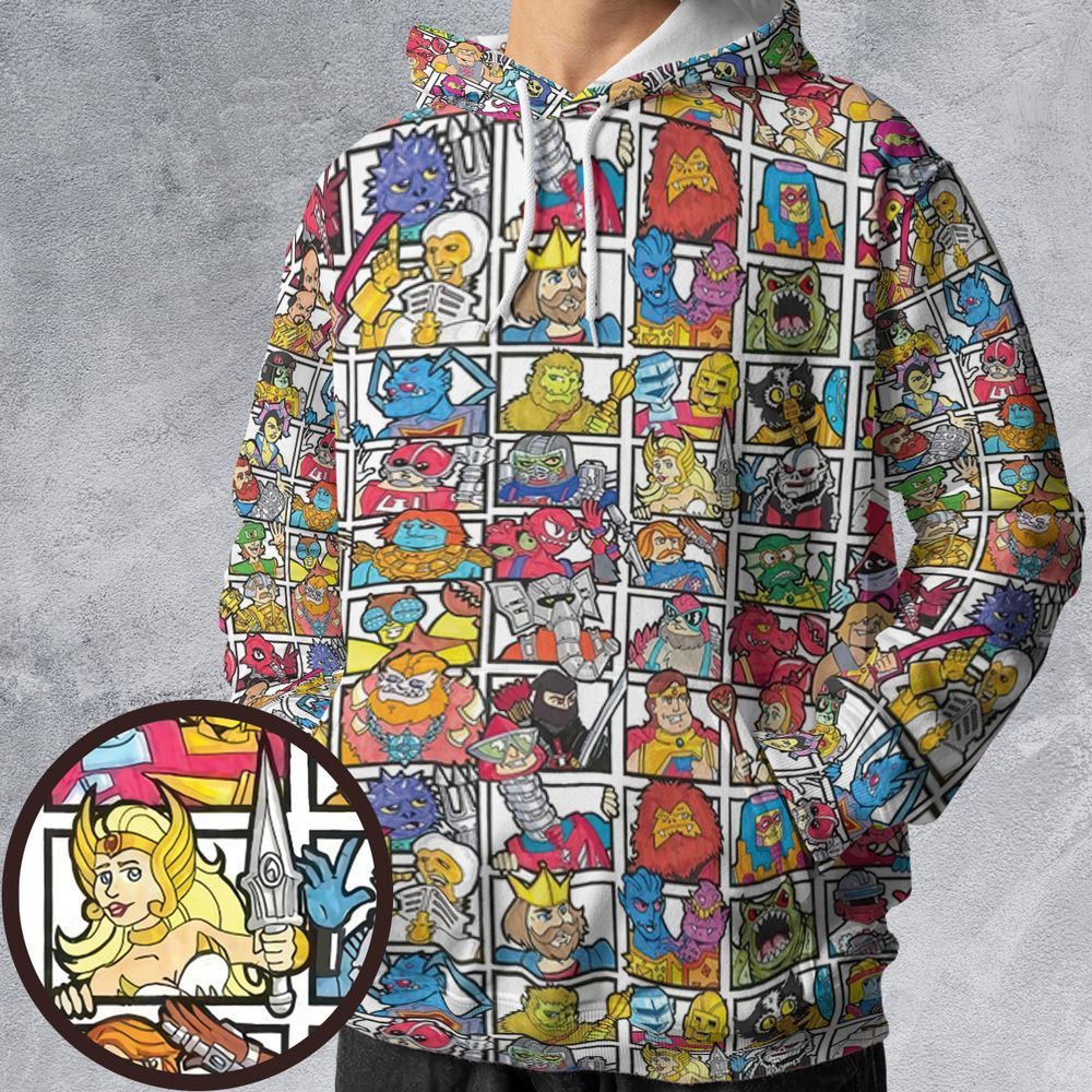 All-over Print Hoodie - GE54WMPR -  - 1