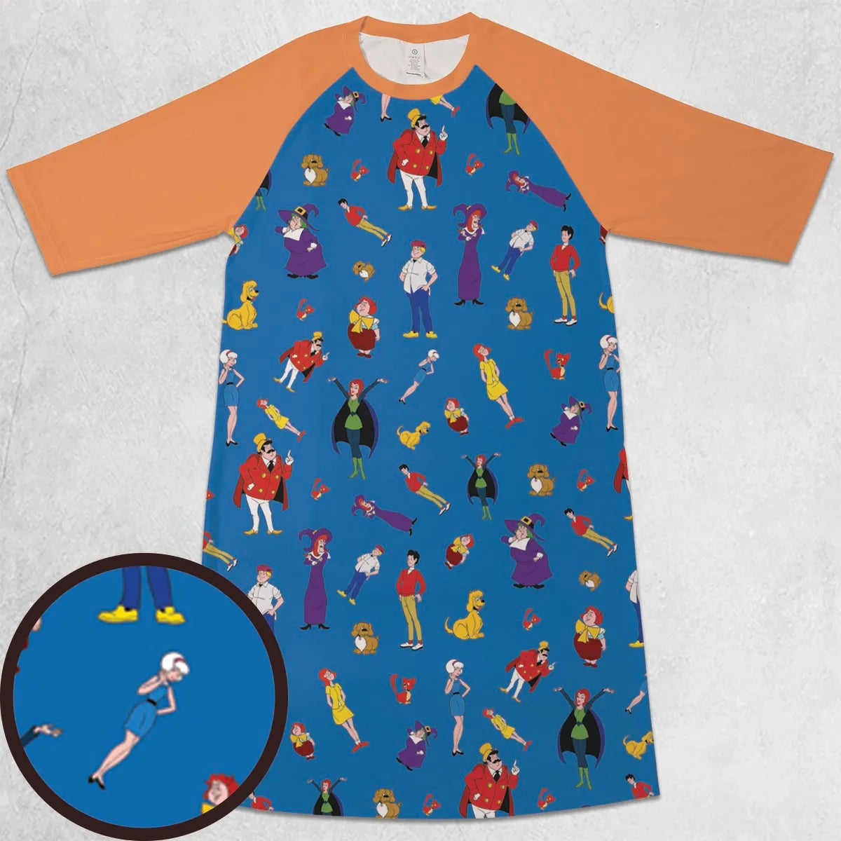 3/4 Sleeve Raglan Dress - T7NGZ6KY