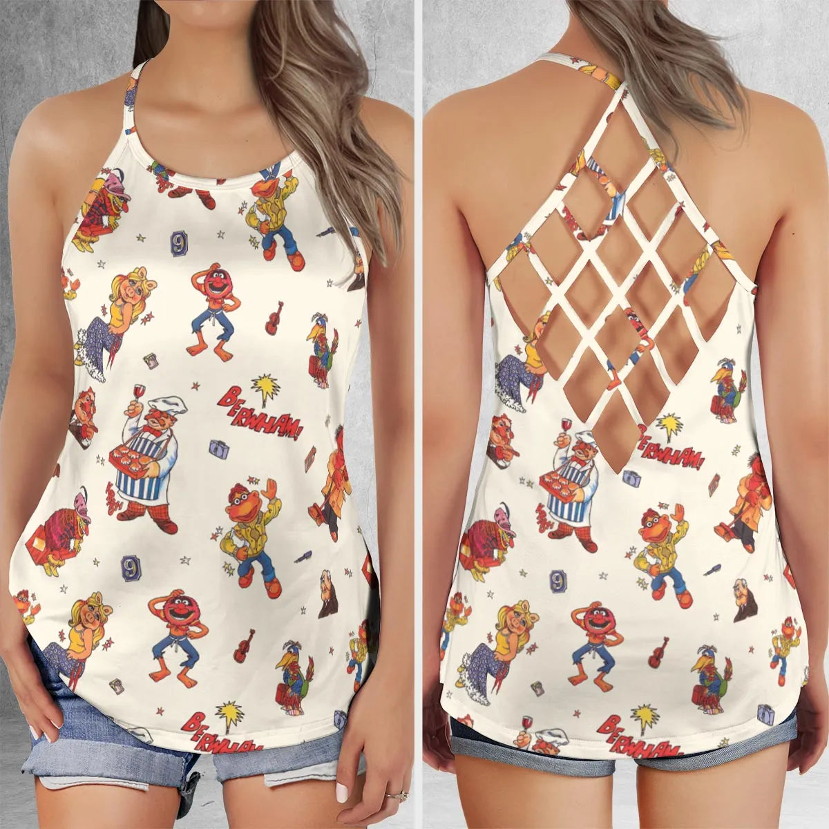 Criss Cross Tank Top - 3X46QYUG