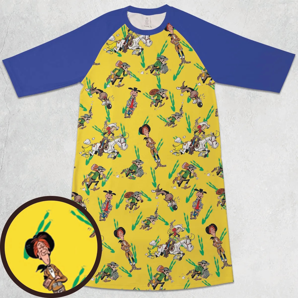 3/4 Sleeve Raglan Dress - SCZLWRH5
