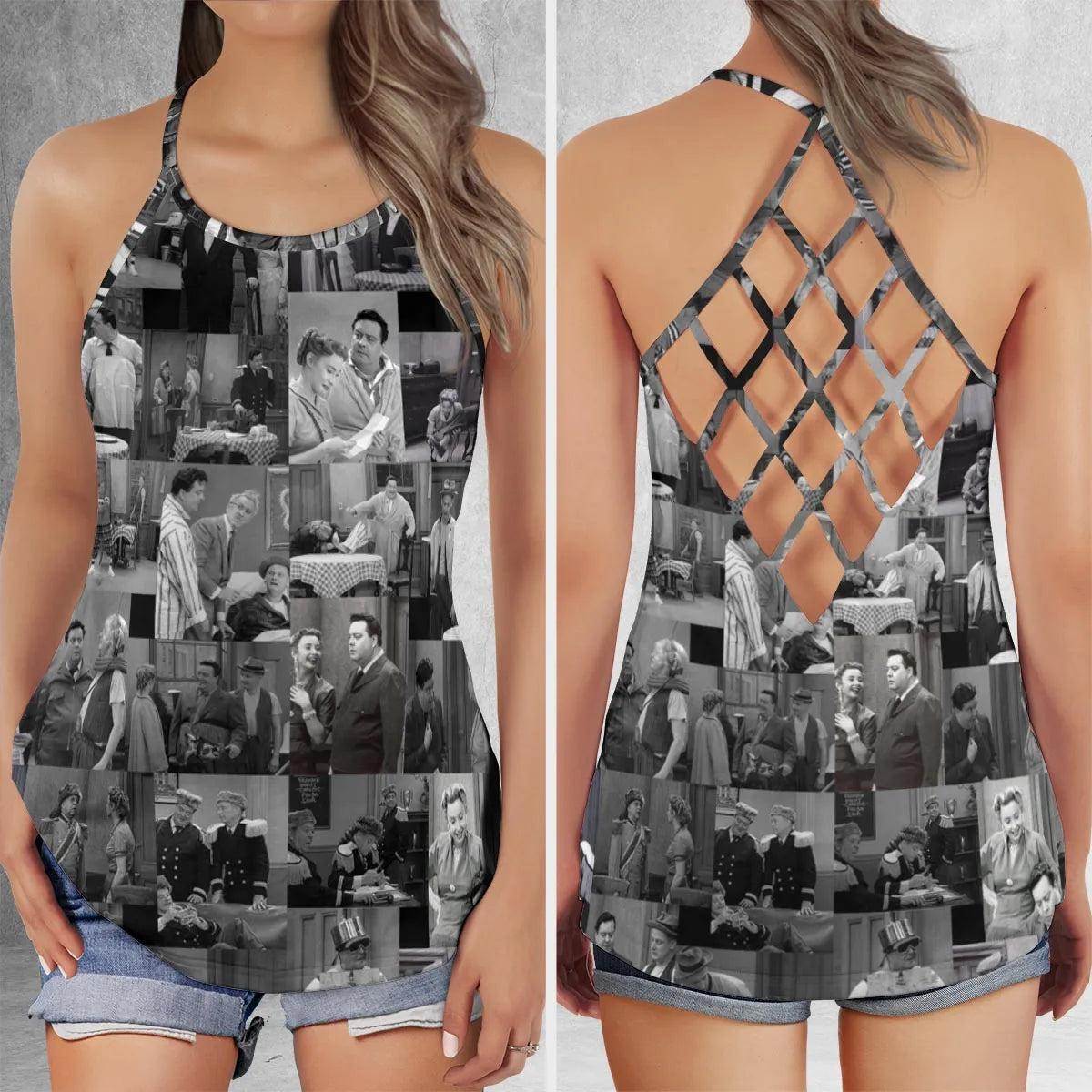 Criss Cross Tank Top - 24MHSKHD
