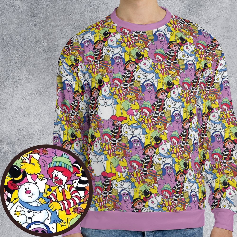 All-over Print Sweatshirt - S7QB5SX7 -  - 1