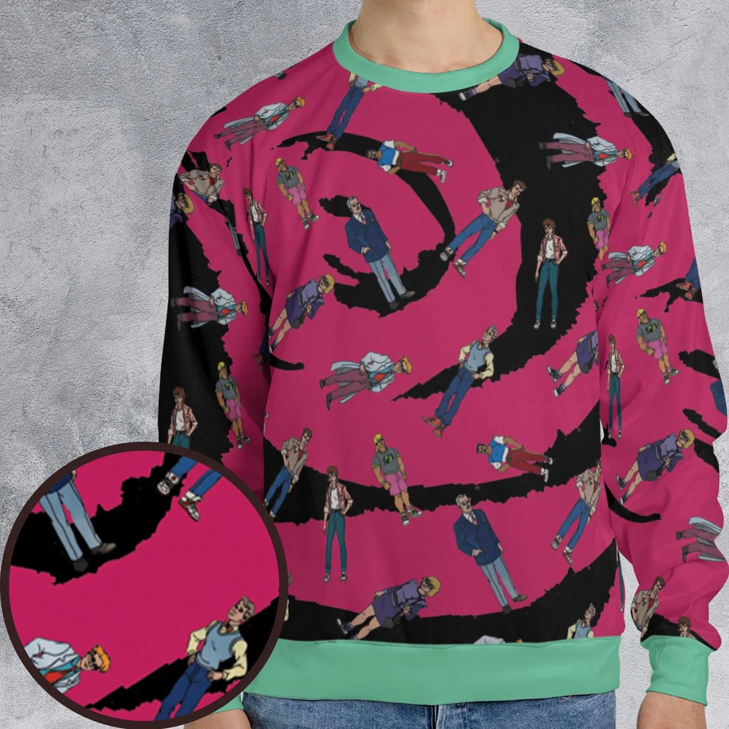 All-over Print Sweatshirt - BYBNK76Q