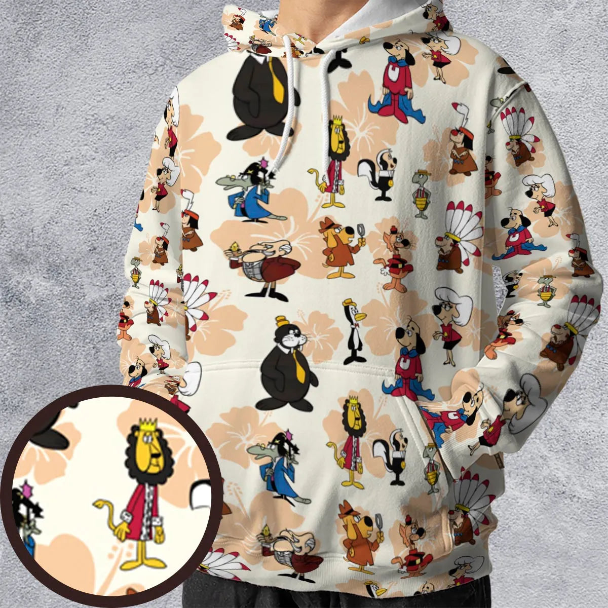 All-over Print Hoodie - VL4XHB7K