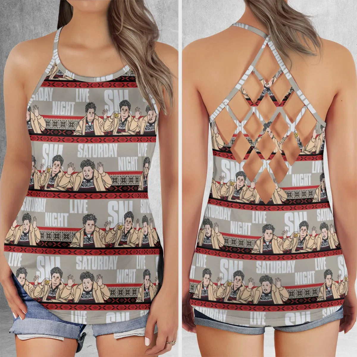 Criss Cross Tank Top - MSFLRDDR