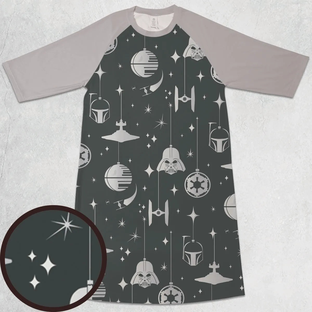 3/4 Sleeve Raglan Dress - W15Q6JSX