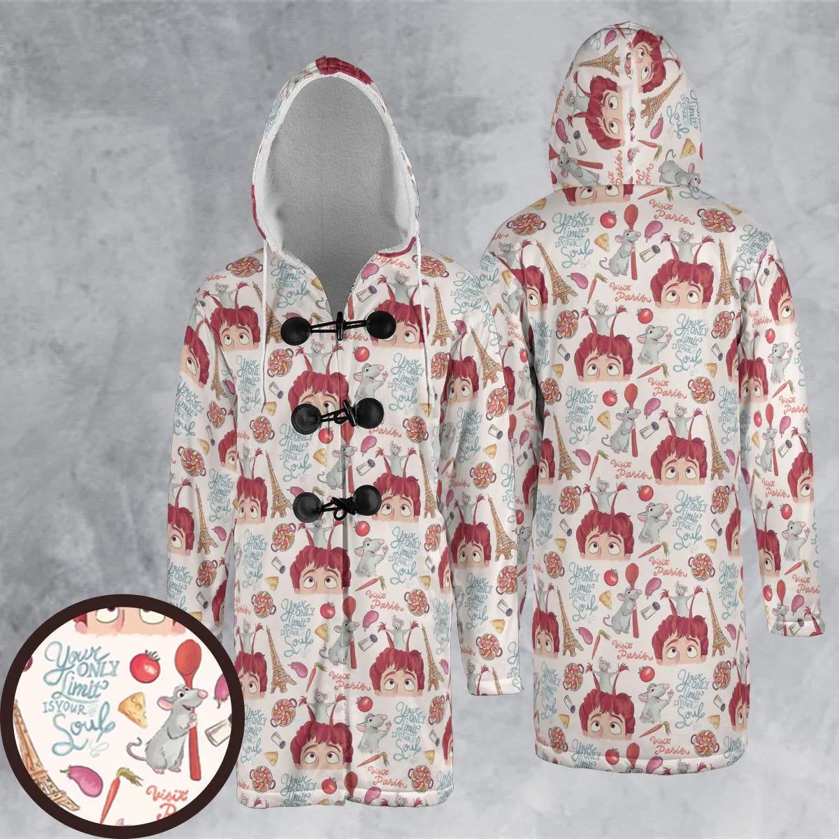 Hooded Cloak Coat - JK345MDF