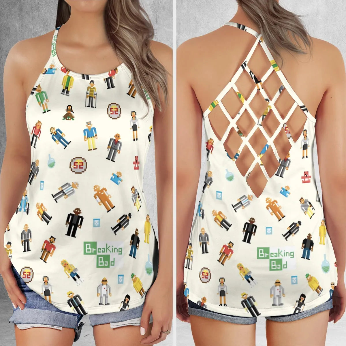 Criss Cross Tank Top - B3BM29P1