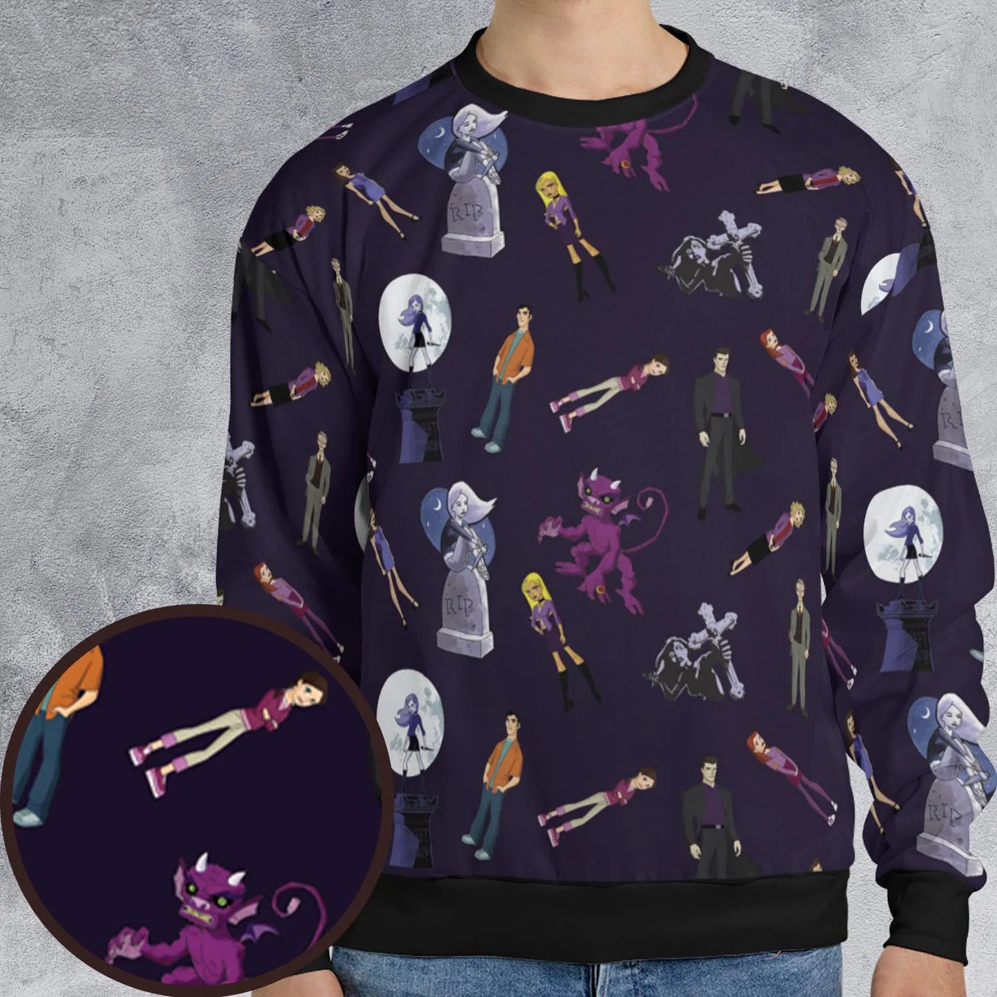 All-over Print Sweatshirt - VWEP9NW2