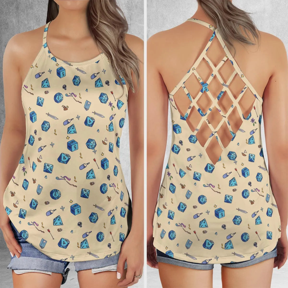 Criss Cross Tank Top - N1DSUPAU