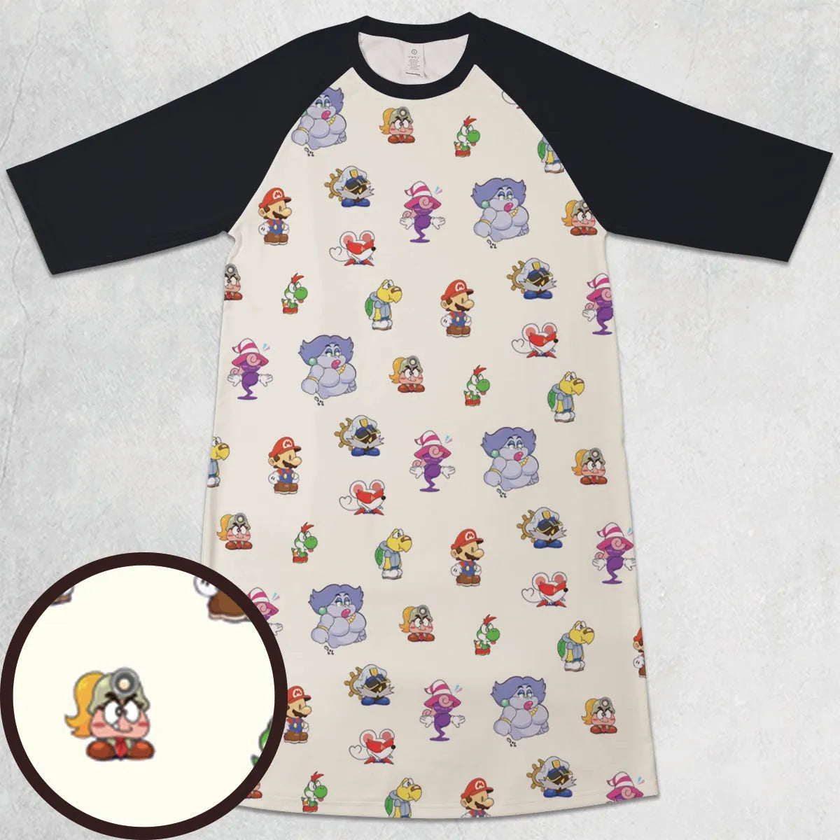 3/4 Sleeve Raglan Dress - LASHU2H1