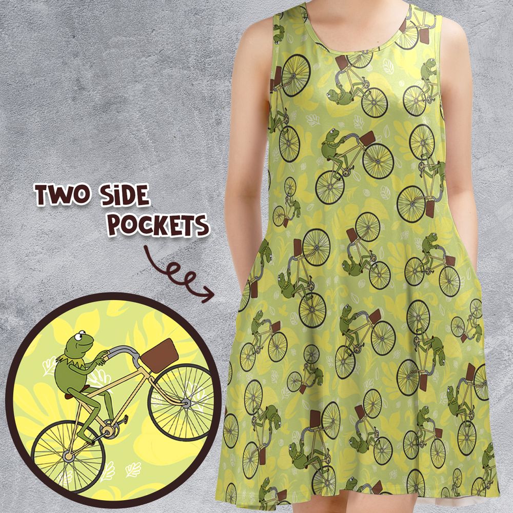 Kermit riding a bike -  - 1
