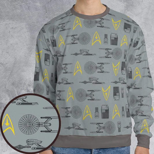 All-over Print Sweatshirt - A2WN2CUZ