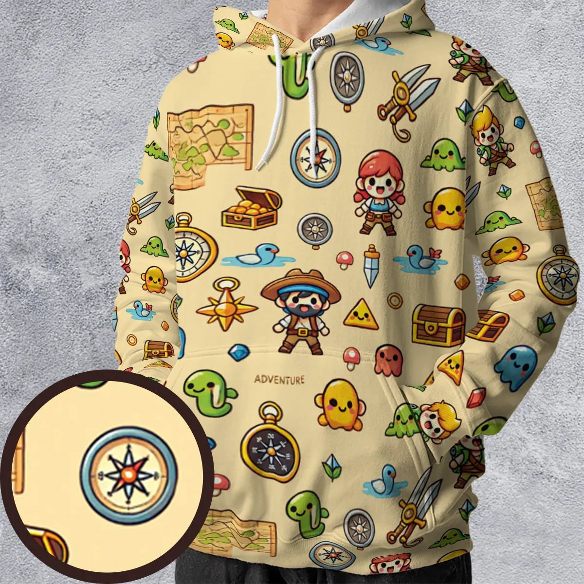 All-over Print Hoodie - R48BXGFW