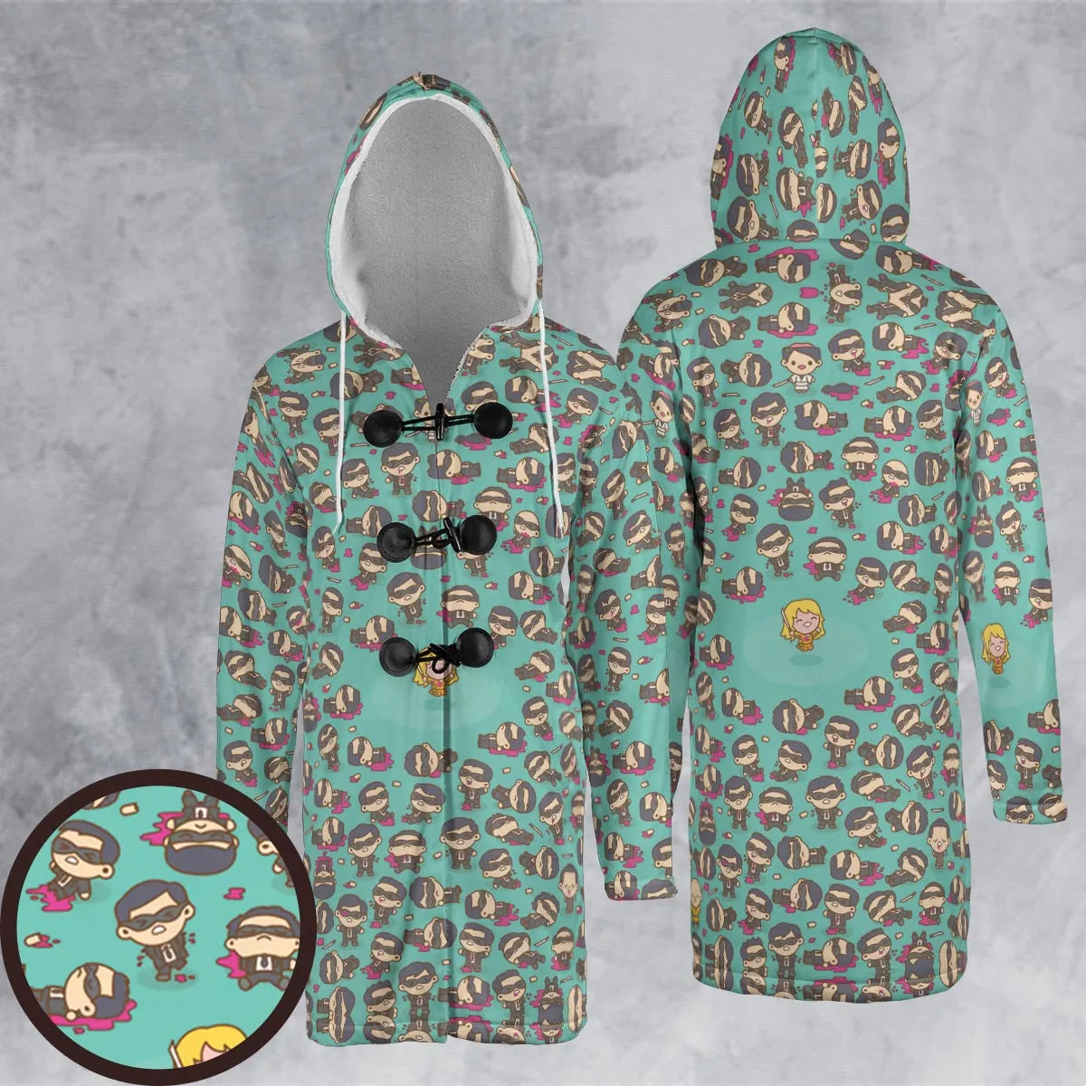 Hooded Cloak Coat - E7BET6RH