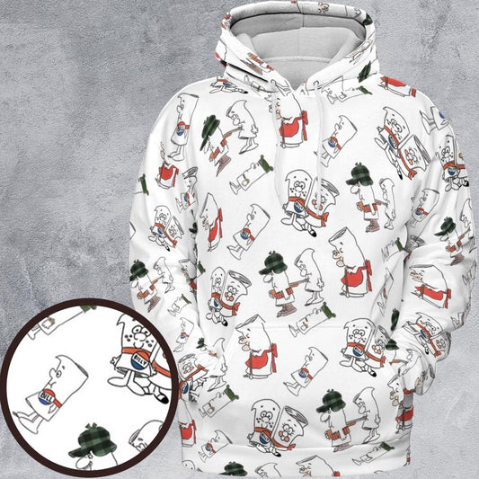 All-over Print Hoodie - 4WTT61KJ -  - 1