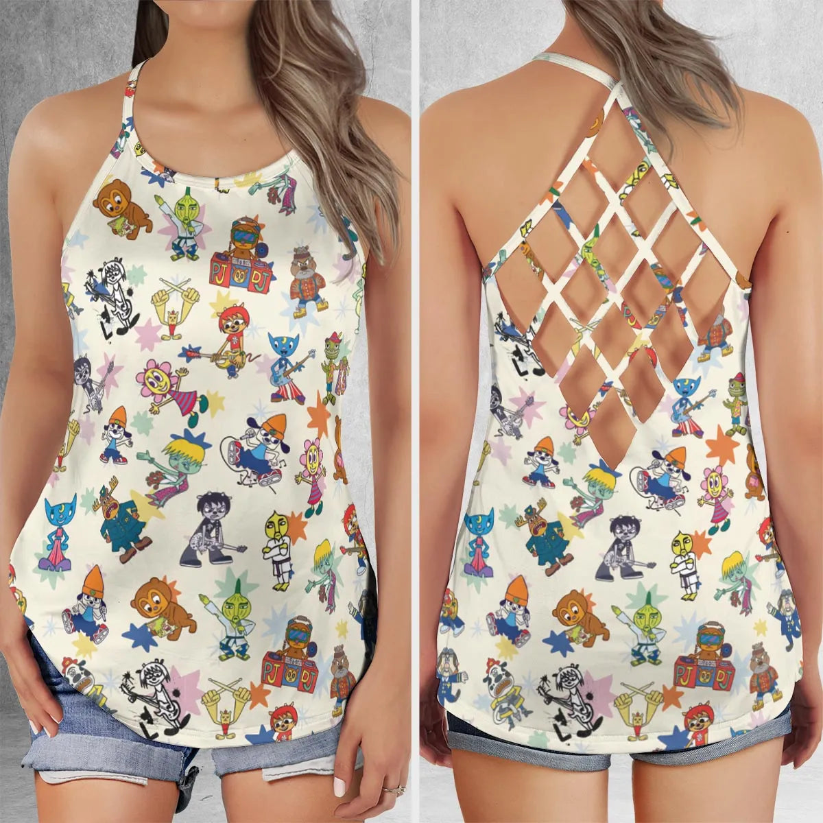 Criss Cross Tank Top - 4PUYR2HX