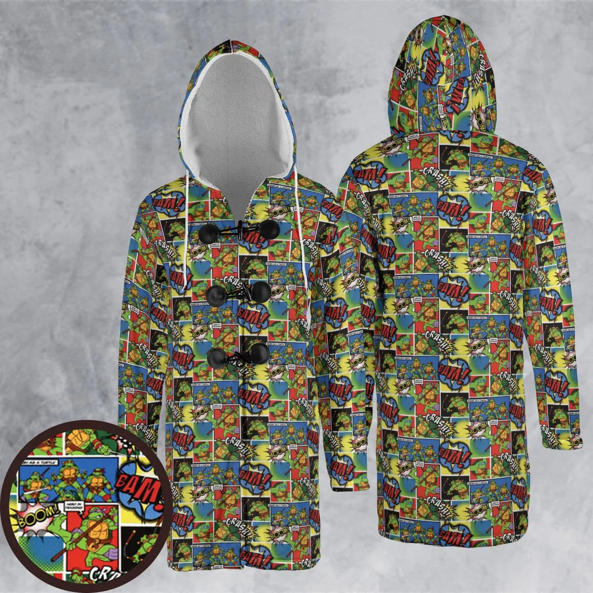 Hooded Cloak Coat - 5FE3KLAT