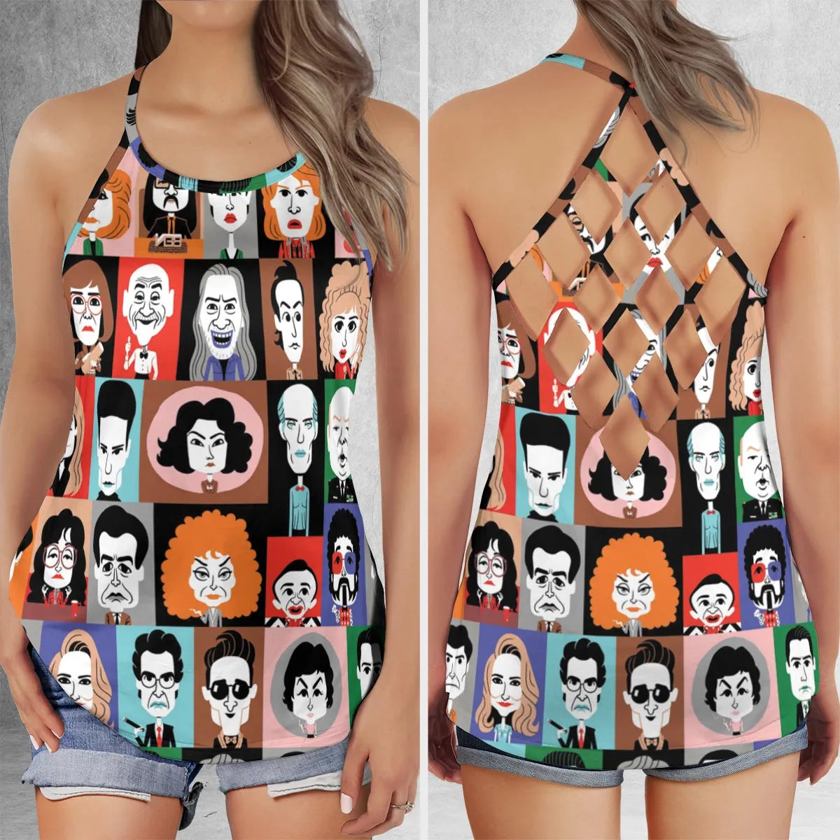 Criss Cross Tank Top - 7ZG3AZVQ