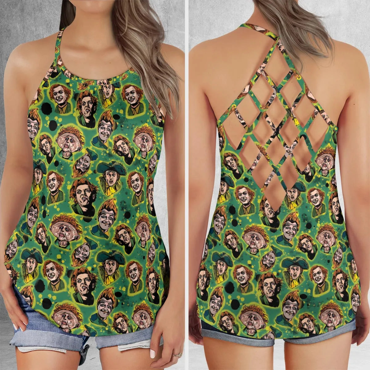 Criss Cross Tank Top - ZPUV86HY