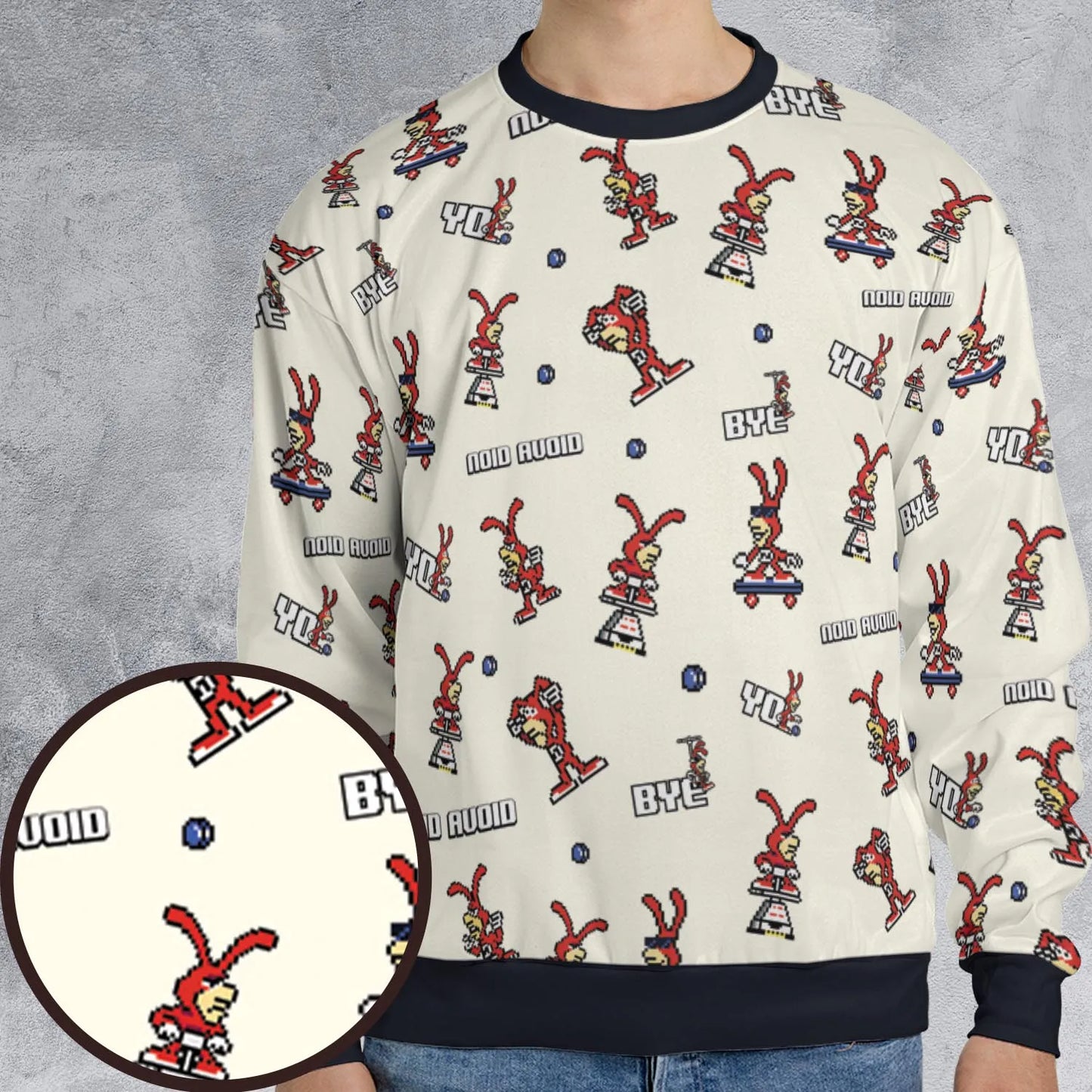 All-over Print Sweatshirt - HLXCVSNP