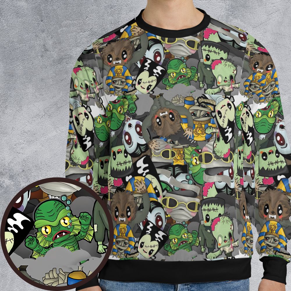 All-over Print Sweatshirt - 977FBJAB -  - 1
