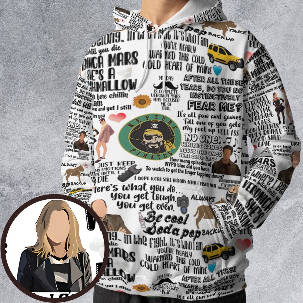 All-over Print Hoodie - 3BAZRUFD -  - 1