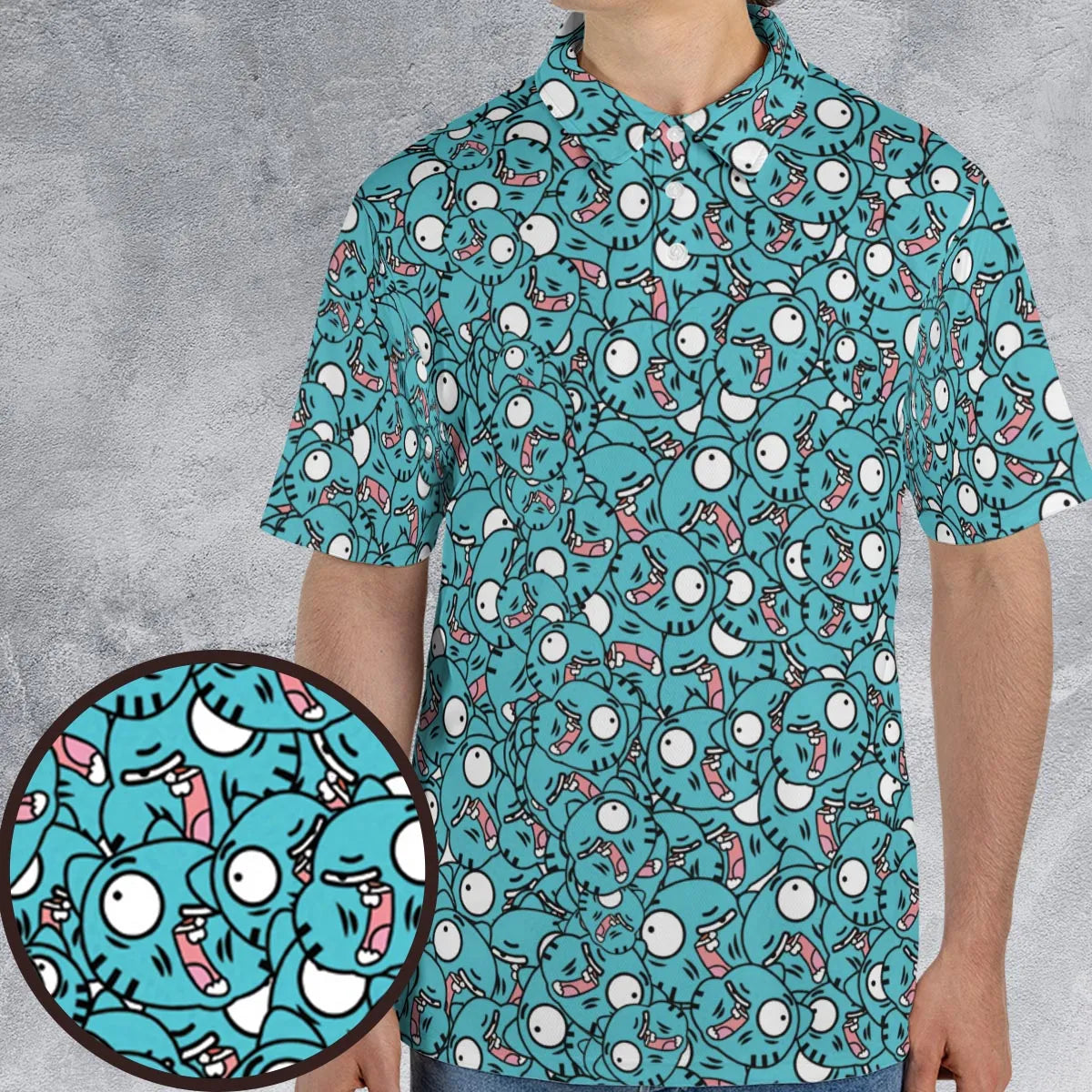 AOP Men/Women Polo Shirt - YW4GH3KK