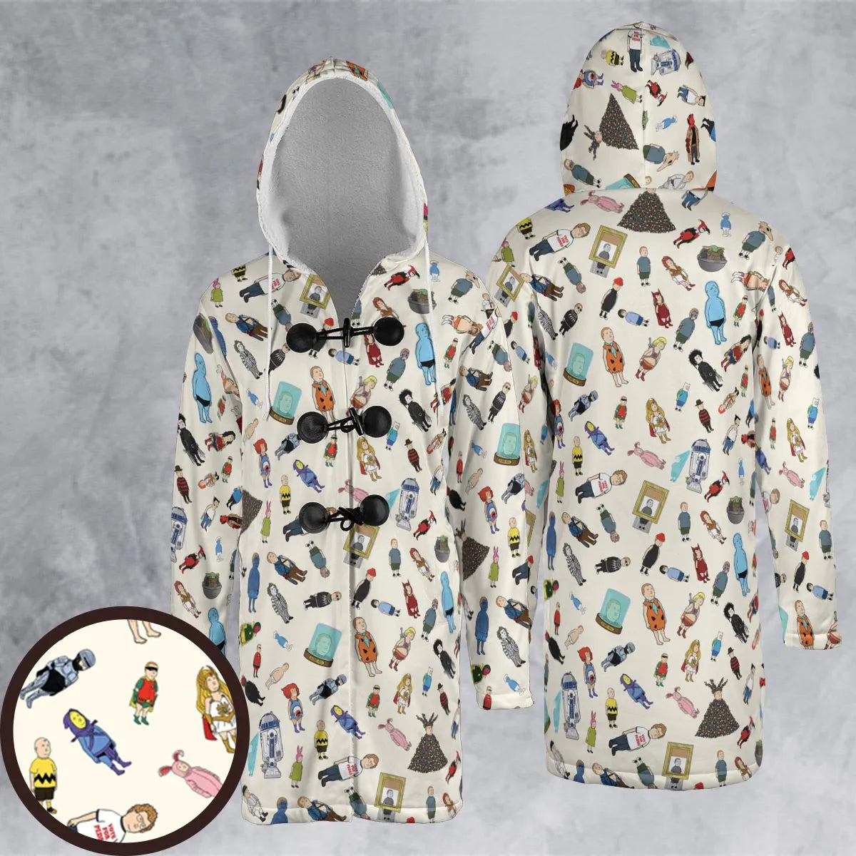 Hooded Cloak Coat - UT4BPCWB